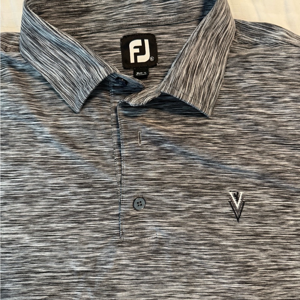 FootJoy Men's Gray Polo Golf Shirt